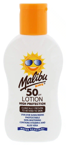 Balsam do opalania dla dzieci wodoodporny SPF 50 Malibu Kids 100 ml