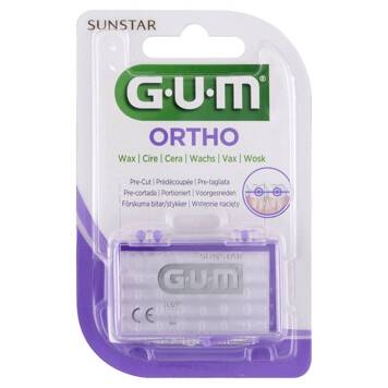 Bezsmakowy neutralny wosk ortodontyczny GUM ORTHO Sunstar 1 szt