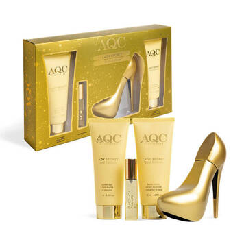 Elegancki zestaw prezentowy kosmetyków dla kobiet złoty Secret Gold AQC