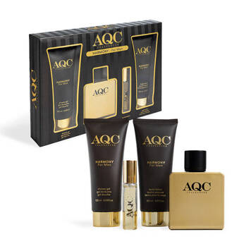 Elegancki zestaw prezentowy kosmetyków dla mężczyzny Harmony for men AQC