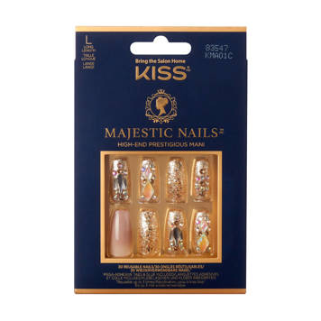 Kiss sztuczne paznokcie Majestic nails 30 sztuk L