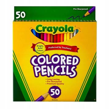 Kredki ołówkowe 50 kolorów Crayola