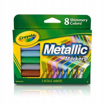 Markery metaliczne 8 kolorów Crayola