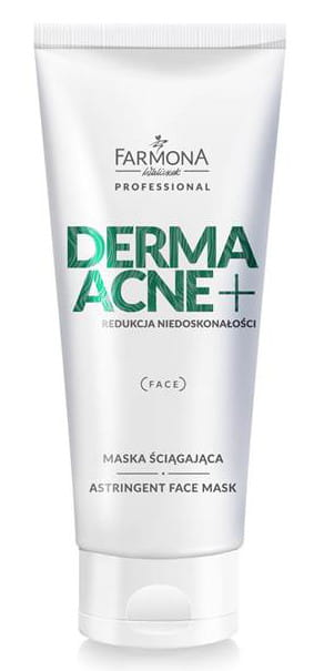 Maska ściągająca z glinką oczyszczająca pantenol DERMA ACNE+ Farmona 200 ml