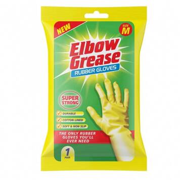 Mocne rękawice gumowe do prac domowych rozmiar M Elbow Grease 1 sztuka
