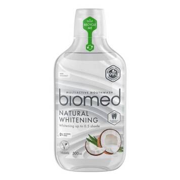 Naturalny płyn do płukania jamy ustnej Biomed Natural Whitening 500ml kokos