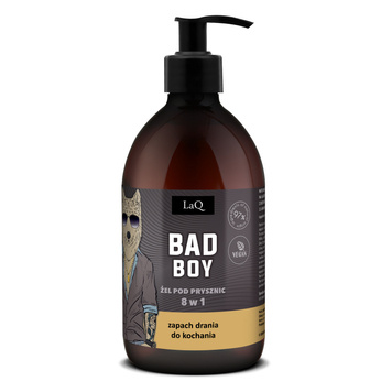 Naturalny wegański żel pod prysznic dla mężczyzn 8w1 Bad Boy LaQ 500ml