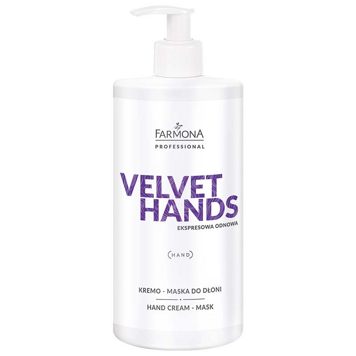 Nawilżająca kremo-maska do dłoni Velvet Hands Farmona Professional  500ml