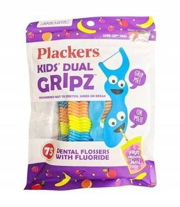 Nici dentystyczne dla dzieci Plackers x 75