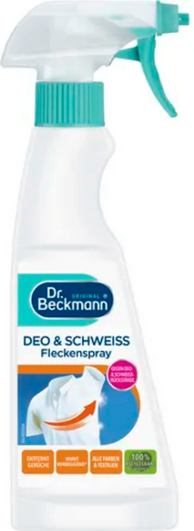 Odplamiacz do ubrań do plam z dezodorantu i potu spray Dr Beckmann 250 ml