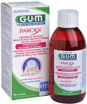 Płyn do płukania jamy ustnej GUM PAROEX 0,12% Sunstar 300 ml