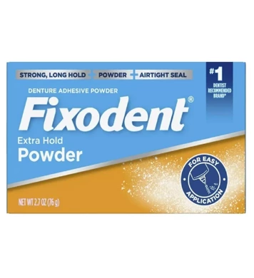 Proszek mocujący do protez zębowych Fixodent Extra hold powder USA 76g