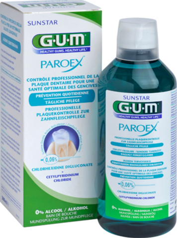Sunstar GUM PAROEX 0,06% Płyn do płukania jamy ustnej 500 ml