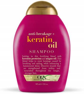 Szampon do włosów łamliwych Keratin Oil OGX 385 ml