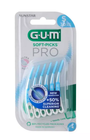 Szczoteczki międzyzębowe małe GUM Soft-picks pro S Sunstar 30 sztuk