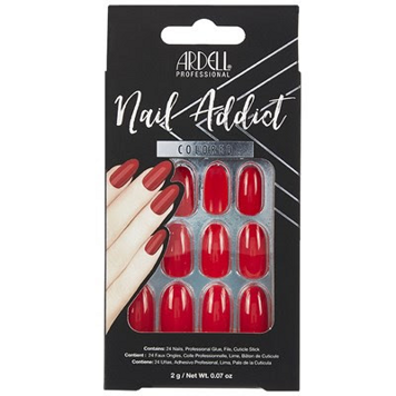 Sztuczne paznokcie migdałki długie + klej Manicure Nail Tips Ardell 28 szt