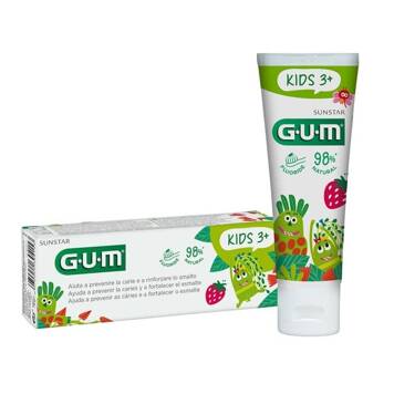 Truskawkowa pasta do zębów dla dzieci 3+ GUM KIDS Sunstar 50 ml