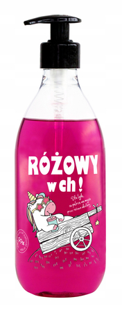 Żel pod prysznic do ciała naturalny wegański Różowy w Ch! Shots LaQ 500 ml