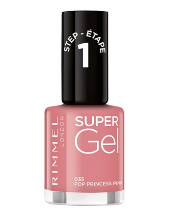 Żelowy lakier do paznokci 035 Pop Princess Pink Super Gel Rimmel 12ml